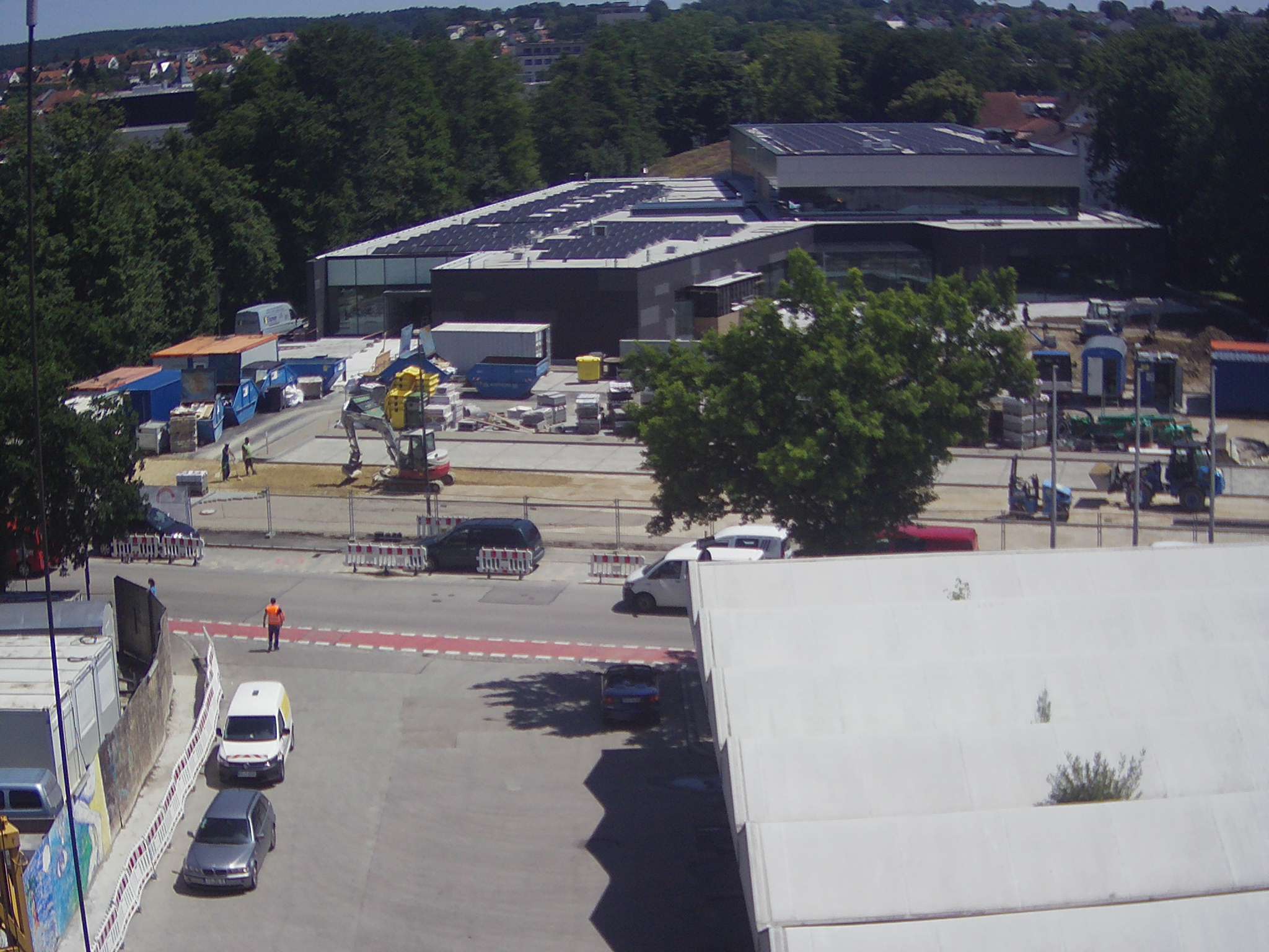 Webcambild vom Hallenbadbau